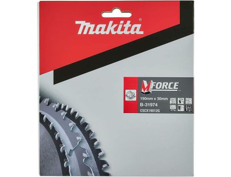MAKITA PIŁA TARCZOWA  190x30x12Z M-FORCE DREWNO
