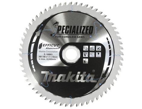 MAKITA PIŁA TARCZOWA  190x30x60z EFFICUT DO ALUMINIUM....