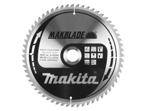 MAKITA PIŁA TARCZOWA  250x30x60z MAKBLADE