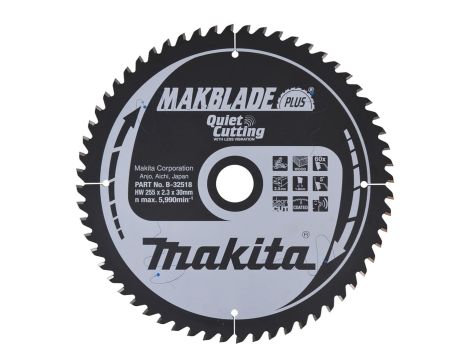 MAKITA PIŁA TARCZOWA  255x30x60z MAKBLADE PLUS DREWNO