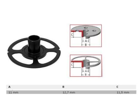 MAKITA SZABLON ŚR.12,7mm,11/12,7/11,5 DO RP0910/1110C - 2
