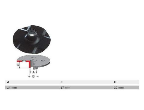 MAKITA SZABLON ŚR.17mm DO RP1800/2300