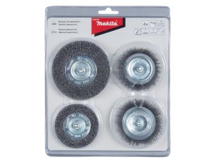 MAKITA SZCZOTKA DRUCIANA ZESTAW  4szt. 1/4