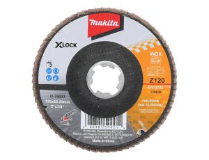 MAKITA ŚCIERNICA LISTKOWA ECONOMY 125x22,23mm P120 X-LOCK METAL, STAL NIERDZEWNA - image 2