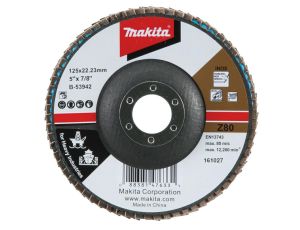 MAKITA ŚCIERNICA LISTKOWA PRZEMYSŁOWA 125x22,23mm P 80 METAL, STAL NIERDZEWNA - image 2