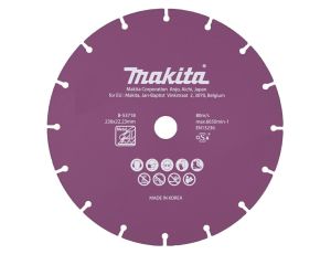 MAKITA TARCZA DIAMENTOWA 230x22,23mm SEGMENT/UNIWERSALNA STAL, INOX, PVC, BETON, ZAPRAW