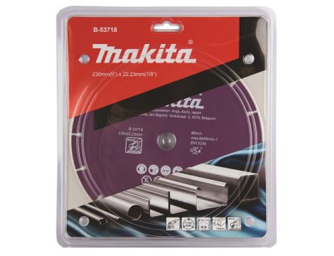 MAKITA TARCZA DIAMENTOWA 230x22,23mm SEGMENT/UNIWERSALNA STAL, INOX, PVC, BETON, ZAPRAW - 2