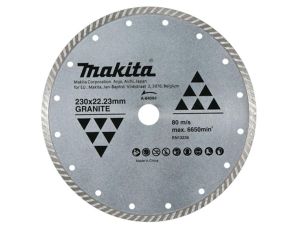 MAKITA TARCZA DIAMENTOWA 230x22,23mm TURBO (NA SUCHO) GRANIT