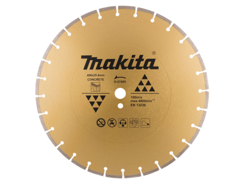 MAKITA TARCZA DIAMENTOWA 400x25,4mm SEGMENT (SUCHO/MOKRO) BETON