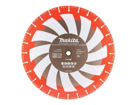 MAKITA TARCZA DIAMENTOWA RESCUE 405x25,4mm SEGMENT (SUCHO) STAL, INOX, PVC, BETON, SZKŁO