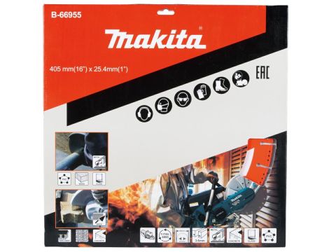 MAKITA TARCZA DIAMENTOWA RESCUE 405x25,4mm SEGMENT (SUCHO) STAL, INOX, PVC, BETON, SZKŁO - 2