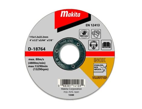 MAKITA TARCZA MET.INOX  115mm 10szt. W TUBIE ...