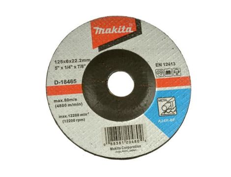 MAKITA TARCZA SZLIF.MET. A24R 125x6mm WYGIĘTA.