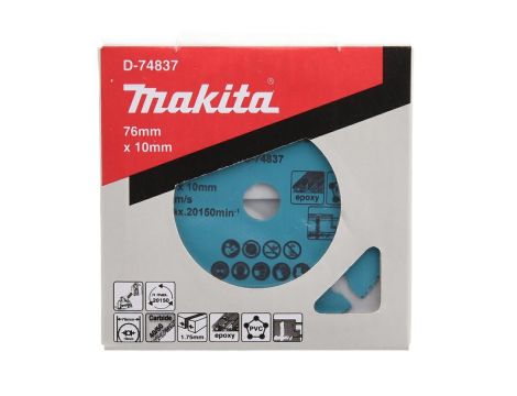 MAKITA TARCZA UNIWERSALNA  76x10mm SEGMENT PVC, P. GIPSOWE I MDF, EPOXY - 2