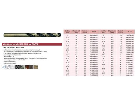 MAKITA WIERTŁO DO MET. HSS-G M2  8,0mm ...