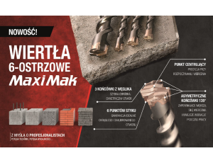 MAKITA WIERTŁO SDS MAX 22x 400x 540mm MAXI MAK 6-OSTRZOWE