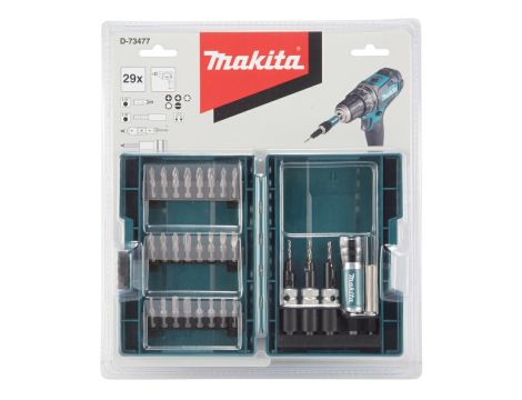 MAKITA ZESTAW KOŃCÓWEK WKRĘTAK. I KLUCZY NASAD. 29szt. - 2