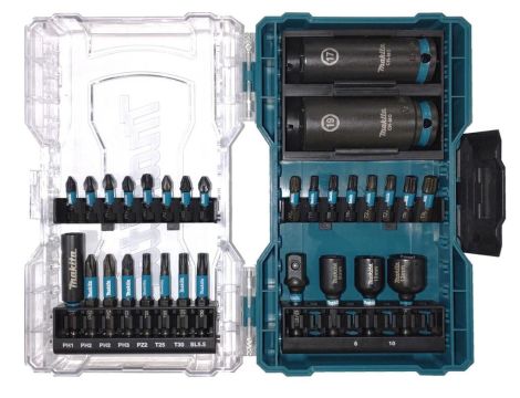 MAKITA ZESTAW KOŃCÓWEK WKRĘTAK. Z UCHWYTEM 30szt. IMPACT BLACK