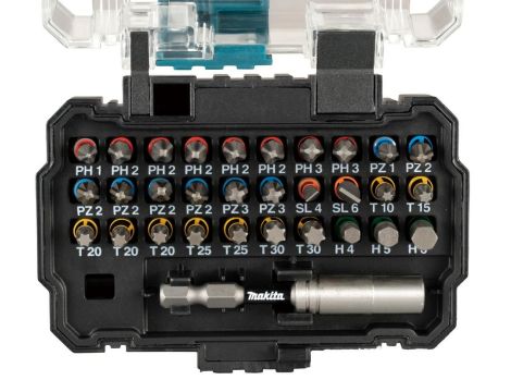 MAKITA ZESTAW KOŃCÓWEK WKRĘTAKOWYCH 31szt. IMPACT PREMIER