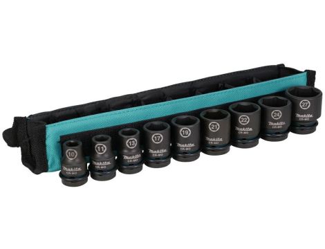 MAKITA ZESTAW NASADEK UDAROWYCH 1/2" 9szt. 10-27mm
