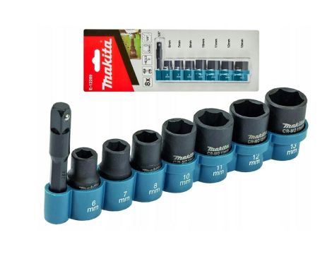 MAKITA ZESTAW NASADEK UDAROWYCH 1/4" 8szt.  6-13mm