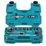 MAKITA ZESTAW NASADEK+KLUCZ 1/2"  Z GRZECH. 23szt. - 2