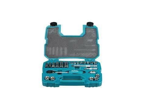 MAKITA ZESTAW NASADEK+KLUCZ 3/8"  Z GRZECH. 23szt.