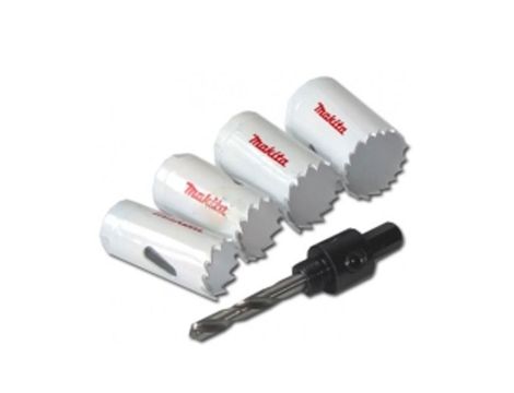 MAKITA ZESTAW OTWORNIC BIM ECONOMY  4szt. 22,25,29,32mm+1WP+1 ADAPTER