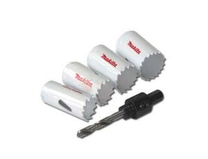 MAKITA ZESTAW OTWORNIC BIM ECONOMY  4szt. 22,29,32,51mm+2WP+2 ADAPTER