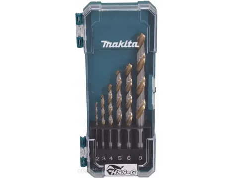 MAKITA ZESTAW WIERTEŁ DO METALU HSS-G 6szt. 2/3/4/5/6/8mm