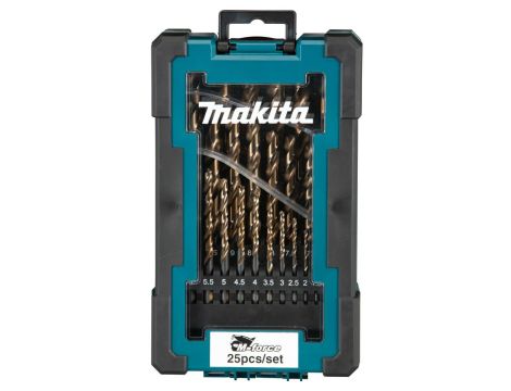 MAKITA ZESTAW WIERTEŁ DO METALU HSS-G M-FORCE 25szt.1-13mm