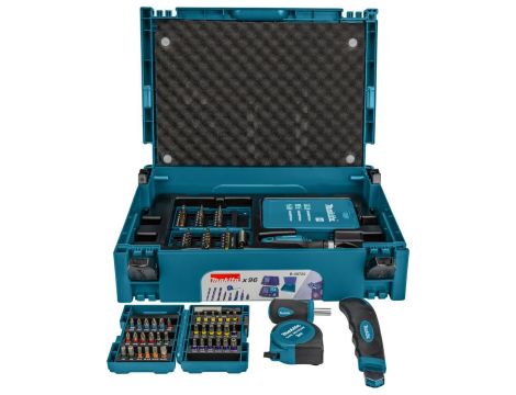 MAKITA ZESTAW WIERTEŁ I BITÓW 96szt. WALIZKA MAKPAC