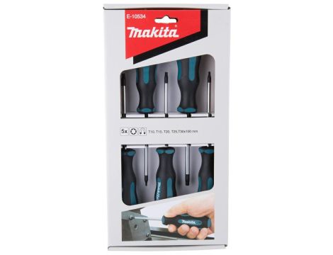 MAKITA ZESTAW WKRĘTAKÓW  5szt. TORX (T10, T15, T20, T25, T30)