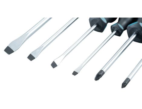 MAKITA ZESTAW WKRĘTAKÓW  6szt.  (SL4,0 x 100 / SL5,5 x 100 / SL6,5 x 125 / SL8 x 150 / PZ1 x 80 / PZ2 x 100) - 3