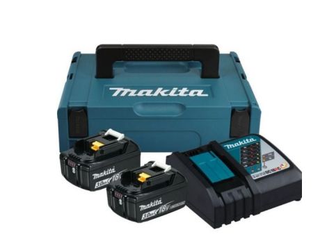 MAKITA ZESTAW ZASILAJĄCY 18V 2x3,0Ah(BL1830Bx2+DC18RC) MAKPAC