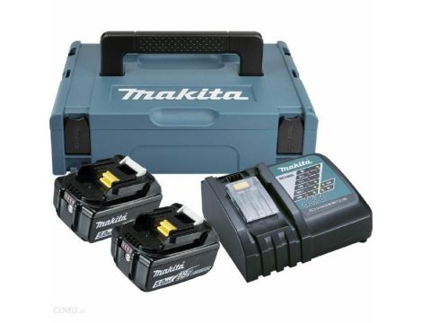MAKITA ZESTAW ZASILAJĄCY 18V 2x5,0Ah (BL1850Bx2+DC18RC) MAKPAC