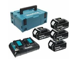 MAKITA ZESTAW ZASILAJĄCY 18V 4x3,0Ah (BL1830Bx4+DC18RD) MAKPAC
