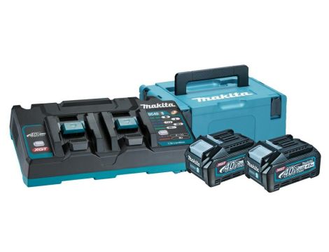 MAKITA ZESTAW ZASILAJĄCY 40V 2x4,0Ah XGT (BL4040x2+DC40RB) (UN3480)