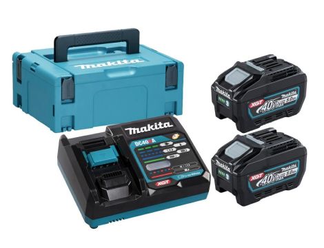 MAKITA ZESTAW ZASILAJĄCY 40V 2x5,0Ah XGT (BL4050Fx2+DC40RA) (UN3480)