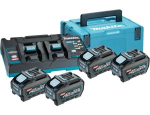 MAKITA ZESTAW ZASILAJĄCY 40V 2x5,0Ah XGT (BL4050Fx4+DC40RB) (UN3480) ...