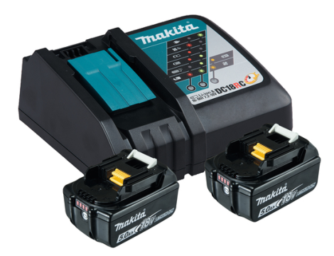 MAKITA ZESTAW ZASILAJĄCY CL1850Bx2 + DC18RC