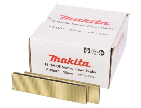 MAKITA ZSZYWKI 18GA 5,7x25mm /5056szt. OCYNKOWANE