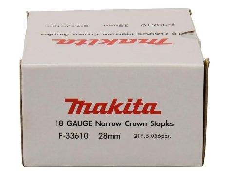 MAKITA ZSZYWKI 18GA 5,7x28mm /5056szt. OCYNKOWANE