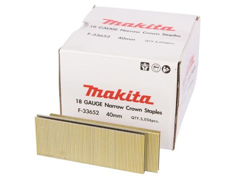 MAKITA ZSZYWKI 18GA 5,7x40mm /5056szt. OCYNKOWANE