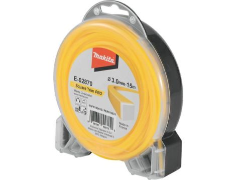 MAKITA ŻYŁKA NYLONOWA KWADRAT "PRO" 3,0mm/15mb