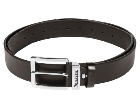 MAKITA PASEK ZE SKÓRY BRĄZOWY (M) Z LOGO MAKITA, 40mm