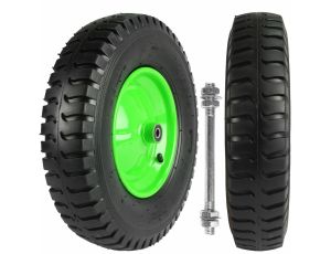 KOŁO PNEU.400/METAL.ŁOŻ/8PR/ZIELONE