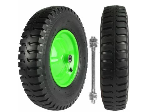 KOŁO PNEU.400/METAL.ŁOŻ/8PR/ZIELONE