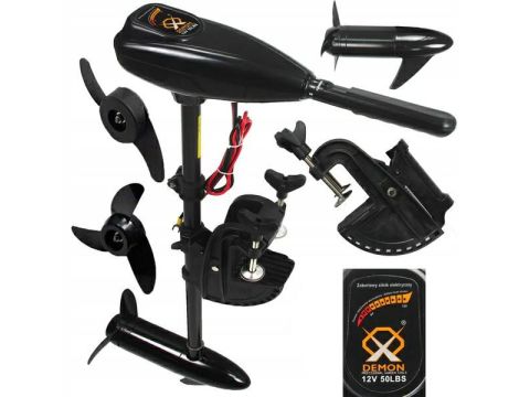 SILNIK ZABURTOWY ELEKTRYCZNY 12V 50Ibs DEMON