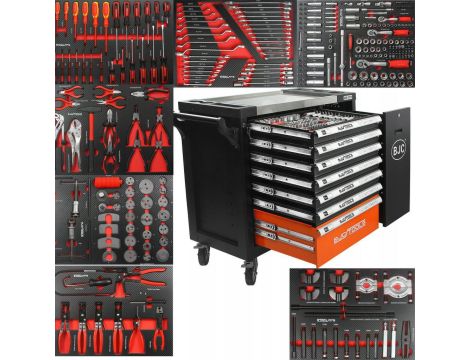 WÓZEK 7-SZUFLAD  Z WYPOSAŻENIEM 306el. BJC - 2
